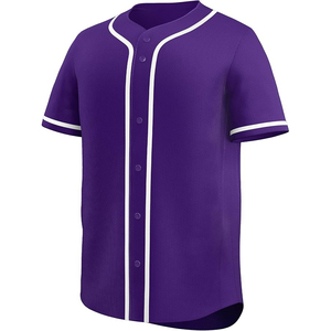 Color Fade Baseball Jersey Unisex <b>Ombre</b> Gradient Custom Breathable Mesh Button Front Short Sleeve - Product Image 2