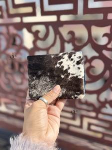 Porte-monnaie en cuir de vachette véritable à poils, mini pochette de créateur, porte-cartes, cadeau tendance, vente chaude - Product Image 3