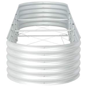 Lit surélevé de jardin en acier galvanisé 126 "x 31.5" x 17.3 "couleur argent - Product Image 3