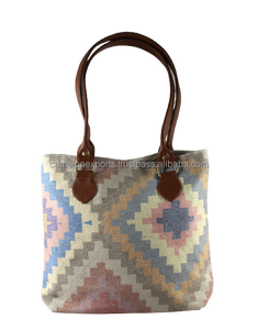 Bolso de Hombro de Algodón Tejido a Mano para Mujer, con Estampado Kelim, Bellamente Cosido, para Compras y Viajes - Product Image 1