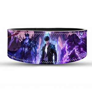 Cinturón de Cuero Vacuno Personalizable y Resistente de 10 mm para Gimnasio y Fitness, Ajustable, con Logotipo, para Levantamiento de Pesas y Soporte Lumbar - Product Image 1