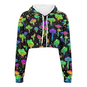 Sudadera corta con capucha para mujer, diseño de última generación, sublimable, transpirable y antibacteriana. - Product Image 6