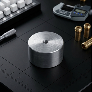 Base Redonda de Aluminio King Trade con Rosca Interna M6, Mecanizada por CNC para Perforación y Mecanizado Láser - Product Image 1