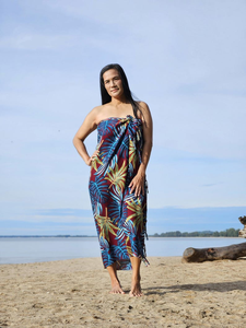 Pareo Hawaiano de Chifón Floral Personalizado, Sarong Polinesio Ligero para Playa, Fabricante de Telas Personalizadas OEM ODM - Product Image 5