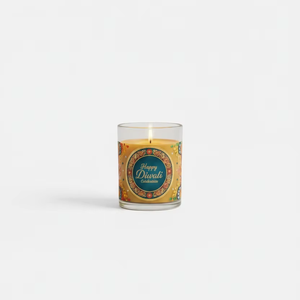 Vela Aromática Artesanal de Cera de Soya Ecológica de Primera Calidad en Frasco de Vidrio, Decoración Festiva para el Hogar, Regalo de Navidad y Diwali - Product Image 2