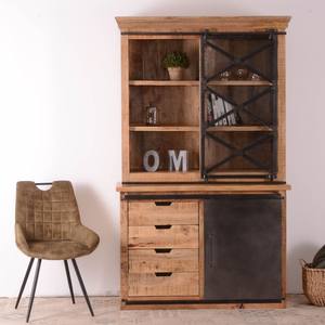 Aparador Vandana Autumn Comfort pequeño de metal y madera maciza de mango con diseño distintivo - Product Image 2