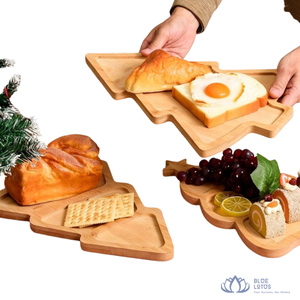 [TOP RATED] | Wooden <b>Christmas</b> <b>Tree</b> Platter Snack Tray Gift Set Serving Board For Festival/ <b>Christmas</b>/ New Year - Product Image 1