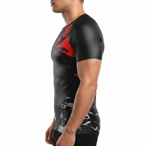 Servicios OEM ODM, Camiseta de Manga Corta Transpirable de Spandex y Poliéster, Ajustada, para Hombre, Protección UV, Talla Adulto, en Venta - Product Image 3