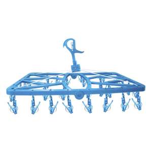 Cintres robustes pour vêtements, 32 pinces, forme rectangulaire, VINH NAM, 62x35x38cm, multifonction, pour salle de bain, vêtements d'enfants - Product Image 1