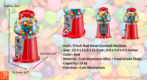 Kwang Hsieh 9" Mini <b>Gumball</b> <b>Machine</b> - Product Image 5