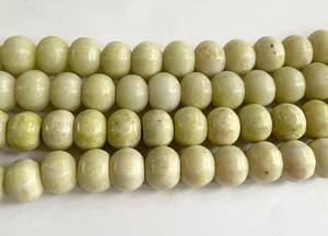 Cuentas de Piedra Preciosa de Jade Limón Natural Talladas en Forma de Calabaza, Hilo de Cuentas Sueltas de Piedra Amarilla para Fabricación de Joyas, Venta al por Mayor - Product Image 2