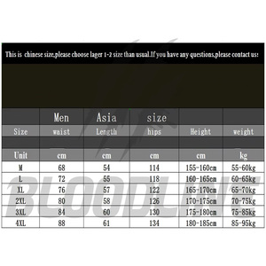 Shorts de sport noirs pour homme Bloodline, taille mi-haute, cordon de serrage, séchage rapide, logo avant, style sportif - Product Image 5