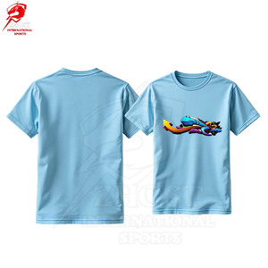 T-shirts DTG style streetwear moderne pour hommes, impression numérique personnalisée, coton respirant, manches courtes, vêtements tendance. - Product Image 6