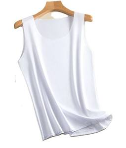 Débardeur Femme Tricoté Main 100% Coton Personnalisé Coupe Ample Sans Manches Couleur Unie - Product Image 5