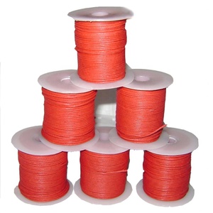 Latest Hot Sale 100% Cotton Waxed <b>Braided</b> 2mm <b>Cord</b> with Metallic Finish 65 Colors Available for Shoe Laces DIY Crafts - Product Image 3