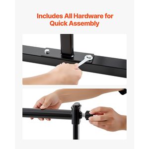 Barra de Ballet Portátil Independiente de 4 Pies, Barra Doble Ajustable en Altura, Antideslizante, Equipo de Gimnasia para Estiramiento - Product Image 6