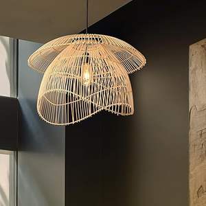 Pantalla de Lámpara de Bambú al por Mayor, Cubierta de Lámpara Colgante de Ratán Tejida a Mano, Diseño Boho Vintage para Decoración del Hogar, Hecho por KingCraftViet - Product Image 2