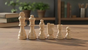 ILAHI's Eco-Friendly Rustic Polished Rectangle <b>Chess</b> <b>Board</b> Game 100% Handmade Pure Wood Animal/Love Style Customized Size <b>Chess</b> - Product Image 2