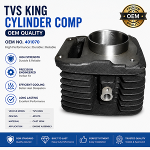 ชุดประกอบบล็อกกระบอกสูบคุณภาพ OEM สำหรับรถตุ๊กตุ๊ก TVS King รุ่น 401070 - Product Image 3