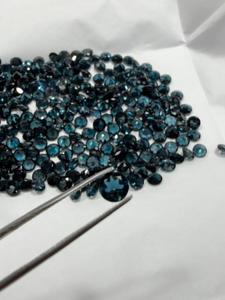 Topacio Azul de Londres Natural de 5 MM, Corte de Diseñador, a un Precio Inmejorable por Exportador - Product Image 1