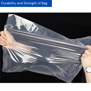 Bolsa de Embalaje Industrial RAO LDPE de Alta Resistencia con Asa Tipo Camiseta, Impresión por Grabado, Fuelle Plano y Base Cuadrada - Product Image 3