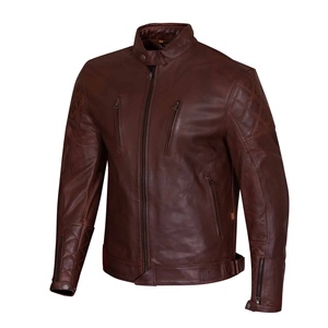 Clush Casual Breathable Vintage <b>Leather</b> <b>Blazer</b> <b>Jacket</b> for Men Custom Made Winter Office Evening Wear - Product Image 5