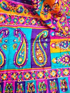 Women's Silk Embroidered <b>Floral</b> Reversible Long <b>Scarf</b> Traditional <b>Scarves</b> Shawls & Hijab Pattern for Daily Wear All Seasons - Product Image 5