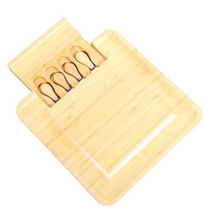 Belle planche à fromage en bois avec poignée en métal Home Bar Bamboo Wood couper les légumes et couper le fromage pour la cuisine - Product Image 2