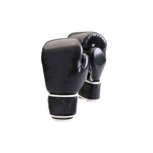 PU Leather Training Boxing Gloves, Adjustable Wrist <b>Strap</b> Sparring Gloves for Men Women - Product Image 1