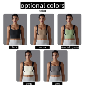 Custom Women's High Support Breathable Quick Dry Backless Sport Bra Removable Padded Cups Plus Size Front Logo Yoga Fitness Gym - Product Image 6