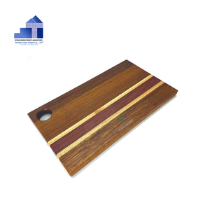 Planche à découper en bois rectangulaire à rayures, antidérapante, durable, facile à nettoyer, non toxique, fabriquée au Vietnam - Product Image 3