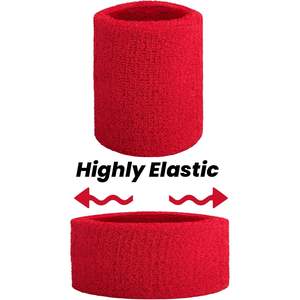 2025 6 pièces Spandex poignet bandeau ensemble éponge coton absorbant pour les compétitions de tennis et de basket-ball - Product Image 4