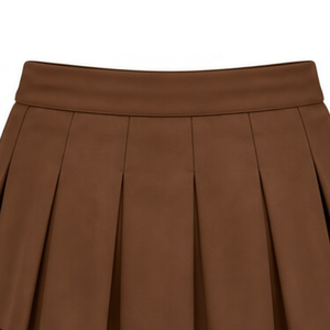 Jupe plissée marron sublimée pour cheerleading, bas de tenue sportive d'équipe, vêtements d'entraînement, performance et compétition - Product Image 5