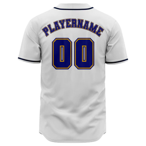 Maillot de baseball blanc à manches courtes, boutonné, uniforme d'équipe personnalisé, respirant, en polyester, chemise de sport athlétique - Product Image 3