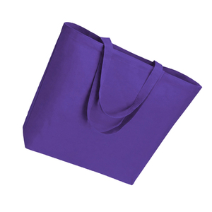 Custom Logo Printed Breathable <b>Canvas</b> Bag 100% Cotton Heavy Duty <b>Large</b> Shopping Shoulder Pocket Zipper Closure - Product Image 3