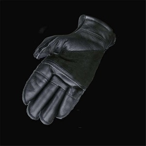 Tactical Leather Gloves With Adjustable Wrist <b>Strap</b> For Outdoor Men Use - Product Image 4