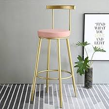Silla de Bar Moderna de Terciopelo con Estructura Metálica Dorada para Comedor, Isla de Cocina y Cafetería - Product Image 1
