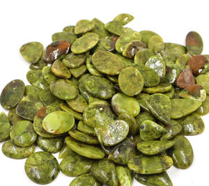 2025ลดกระหน่ำผลึกโอปอลอัญมณีสีเขียวขัดเงาตามธรรมชาติสำหรับเครื่องประดับสร้อยคอจี้ - Product Image 3