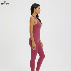 Camisetas Deportivas de Compresión para Mujer, Personalizadas con Logotipo, para Verano, Gimnasio, Fitness, Yoga, Tejidas, 100% Algodón, Venta al Por Mayor - Product Image 3