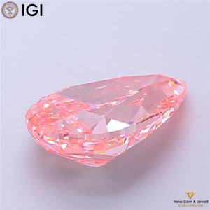 เพชร CVD ทรงลูกแพร์ น้ำหนัก 3.00 กะรัต ความใส VVS2 สีชมพูแฟนซี พร้อมใบรับรอง IGI สำหรับออกแบบแหวนส่วนตัว - Product Image 6