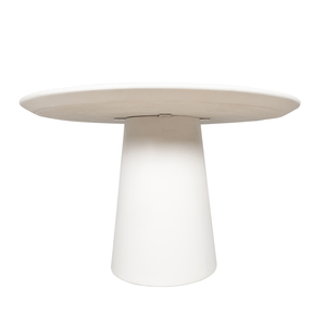 Table à manger ronde minimaliste en GFRC, design moderne, base stable, pour la maison, capacité de 4 personnes, hôtel et villa - Product Image 6