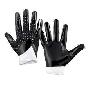 Guantes de Fútbol Americano Personalizados con Logotipo, Antideslizantes, Cómodos, Súper Adhesivos, de la Mejor Calidad, Negros para Hombre - Product Image 3
