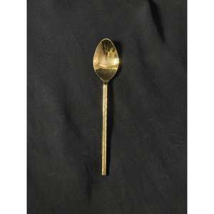 Stainless Steel Gold PVD coated <b>Flatware</b> Set of 4 Cutlery Spoon Fork Knife Hammered Handle Perfect Wedding Rental Cutlery - Product Image 6