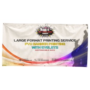 Banderas Kim Rectangulares de Poliéster con Asta de Aluminio, Impresión Digital, Bandera Promocional Resistente para Colgar, Modelo ATF01, Plástico - Product Image 1