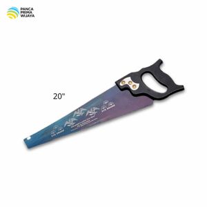 Sierra de mano de alta calidad de 20 pulgadas con hoja de acero y mango de madera dura, dientes de doble filo para carpintería y corte de madera - Product Image 1
