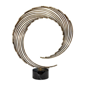 Sculpture abstraite moderne en laiton, style pop art, artisanale, de qualité supérieure, pour hôtels et villas - Product Image 1