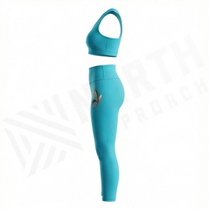 New Yoga Sets Fitness Women Backless Gym Padded Two Piece Training <b>Workout</b> Scrunch <b>Jumpsuit</b> Athletic Activewear Clothing - Product Image 3