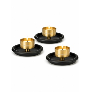 Black & Gold Aluminum Handmade Eco-Friendly <b>Tea</b> <b>Light</b> Candle Holder for Home <b>Christmas</b> & Luxury Home Decoration by SHAH - Product Image 1