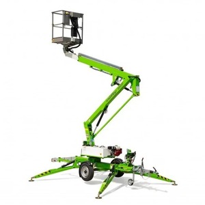 Plataforma de Trabajo Aérea Telescópica Articulada Hidráulica de Doble Potencia para Todo Terreno, Montada en Remolque, Eléctrica/Diésel - Product Image 6