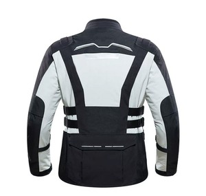 High Quality <b>Men</b> Motorcycle <b>Jacket</b> Full Sleeve Color Blocked Windproof Outdoor Sport <b>Bike</b> Riding Gear Red Black White <b>Jacket</b> - Product Image 4